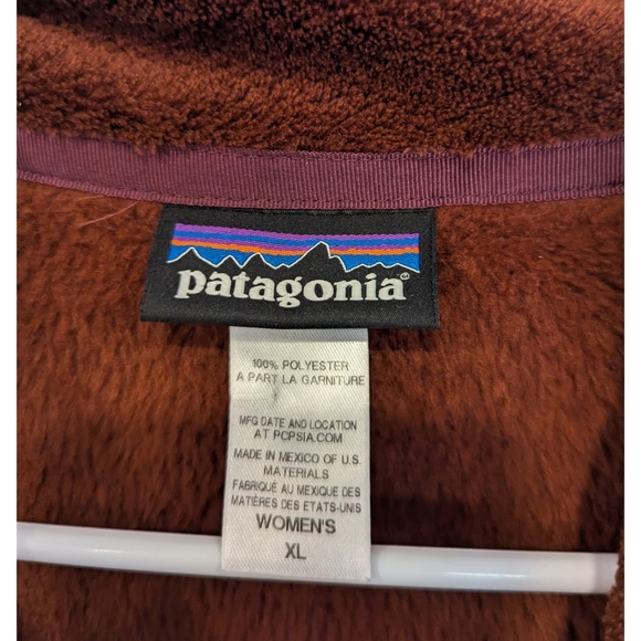 Patagonia Full Zip Re-tool Rusty Red Jacket Size XL - Picture 2 of 6